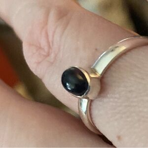 Sterling Ethiopian Opal Ring Size 8 EUC 925